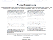 Tablet Screenshot of amateurcrossdressing.com